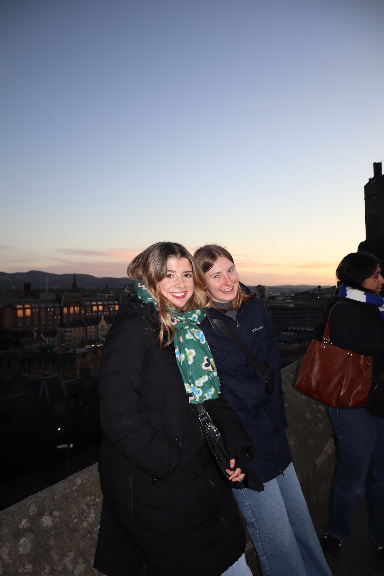 Sunset photo at Edinburgh Castle