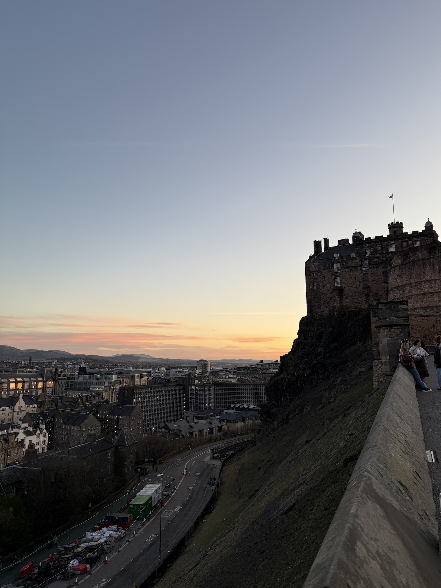 Sunset at Edinburgh Castle