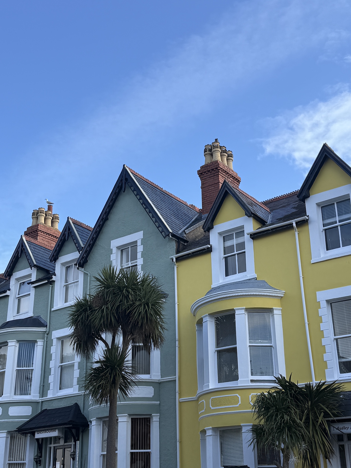 Fun-colored houses in Wales